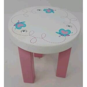 KidKraft Butterflies Wooden Doll Stool Read